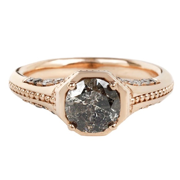 digby & iona Jewelry Digby Iona 5ct Salt Pepper Grey Diamond 14k